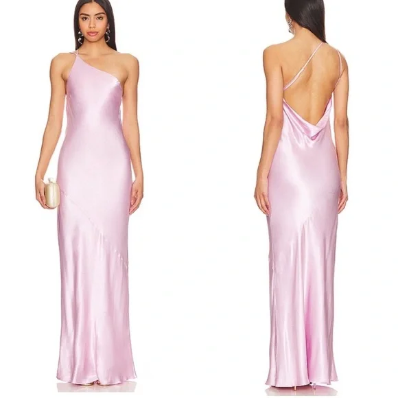 Shona Joy | Dresses | Shona Joy La Lune One Shoulder Cowl Back Maxi Dress Peony Pink Silky Gown | Poshmark Shona Joy | Dresses | Shona Joy La Lune One Shoulder Cowl Back Maxi Dress Peony Pink Silky Gown | Poshmark